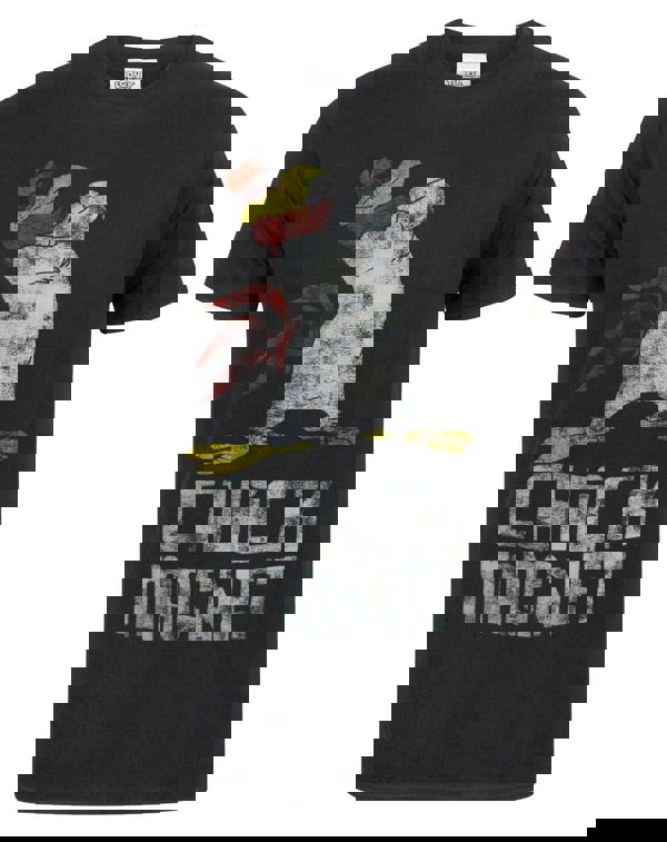 Looney Tunes Mens Black Foghorn Leghorn Short Sleeved T-Shirt