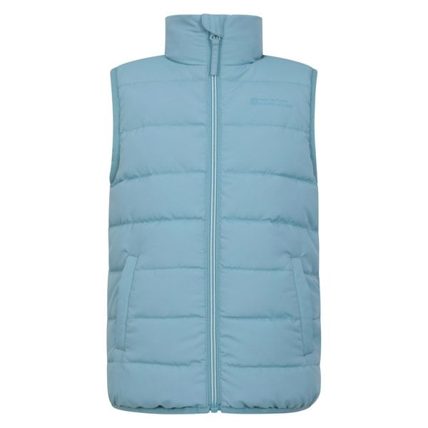 Mountain Warehouse Childrens/Kids Rocko Water Resistant Padded Gilet - Light Blue