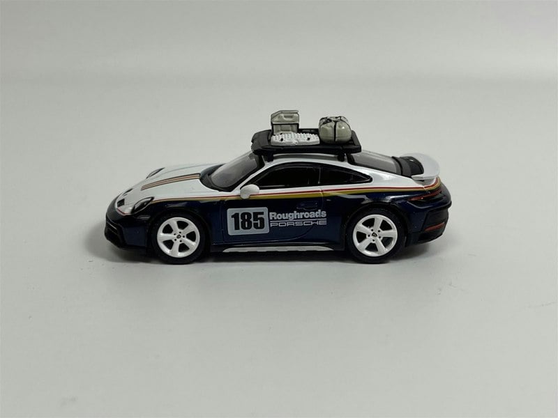 Mini GT Porsche 911 Dakar Rallye Design Package White Gentian Blue Metallic LHD 1:64 Mini GT MGT00805L