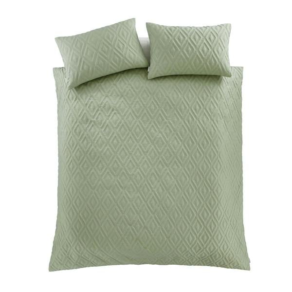 Jacob Geo Sage Green Duvet Cover Set
