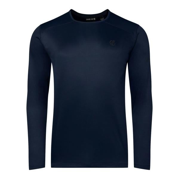 Dare 2B Mens Ventura Grid Crew Neck Fleece Top - Navy - 