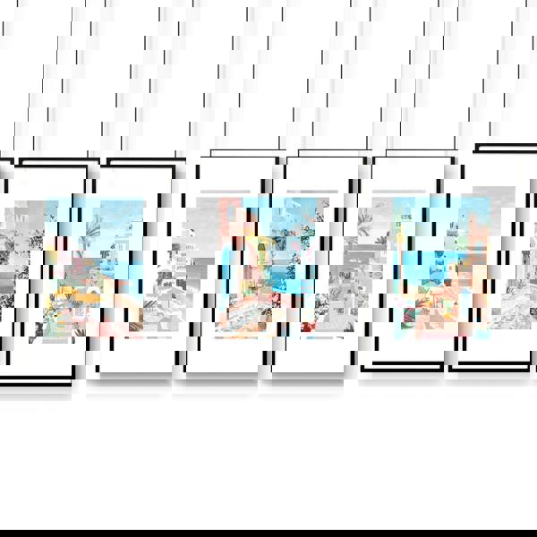 Large Wall Pictures Living Room | Set of 3 Beach Decor Wall art Prints