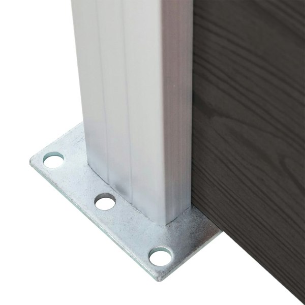 Berkfield Fence Panel WPC 95x186 cm Black