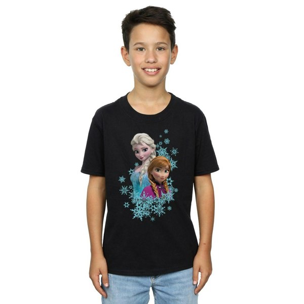 Disney Boys Frozen Elsa And Anna Sisters T-Shirt - Black