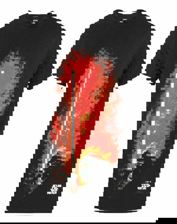 Star Wars Mens Black Darth Vader Short Sleeved T-Shirt