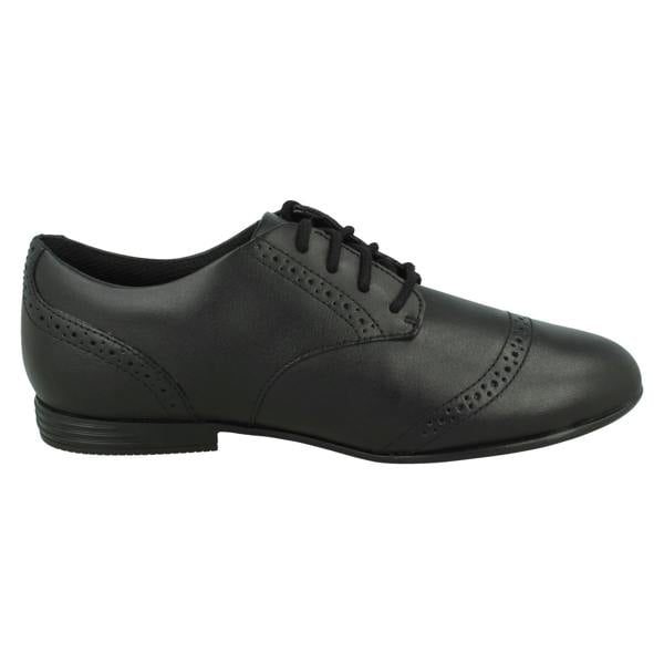 Clarks Girls Clarks Brogue Lace Up School Shoes Finja Brogue Y