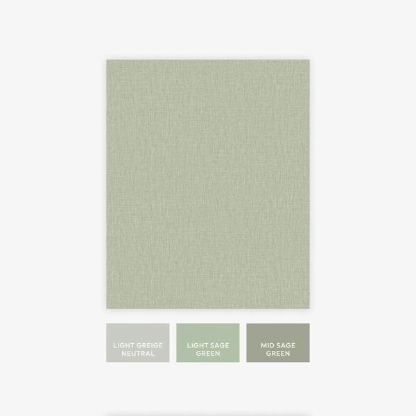 Next Sage Linen Look Wallpaper