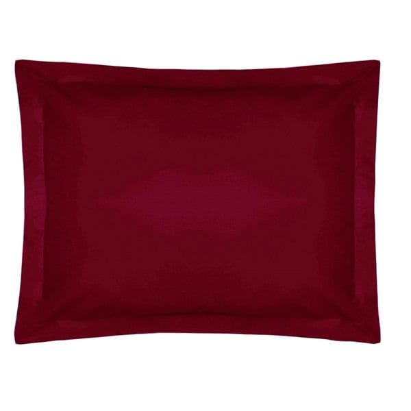 Belledorm Easycare Percale Oxford Pillowcase - Red