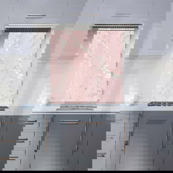 Warren Reed - Designer Baby Pink Quartz Effect Kitchen Splashback
