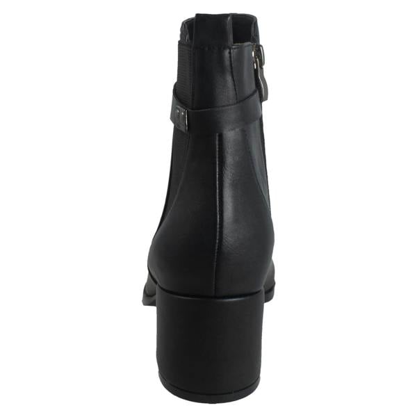 Spot On Ladies Spot On Wide Fit Zip Up Ankle Boots F51253