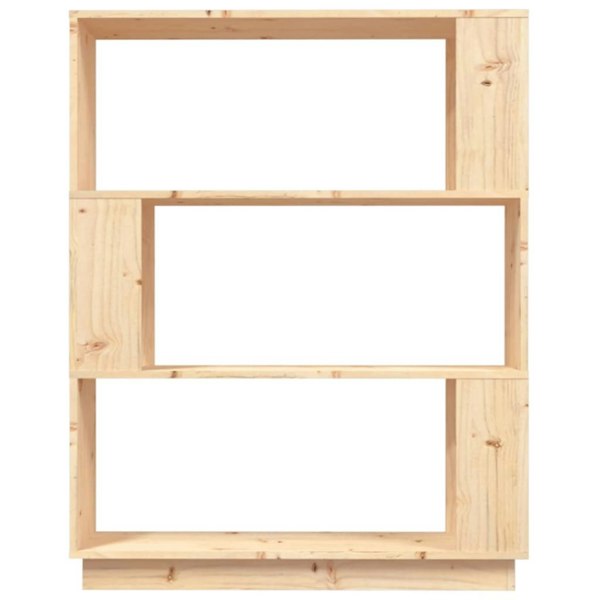 Berkfield Book Cabinet/Room Divider 80x25x101 cm Solid Wood Pine
