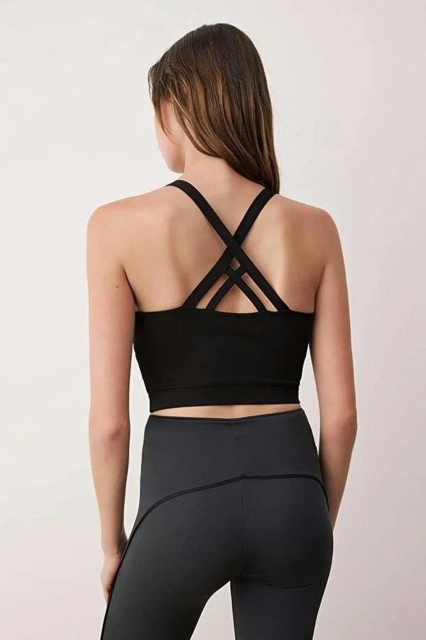 WOVCOR Scuba Fabric Supported Knitted Sports Bra