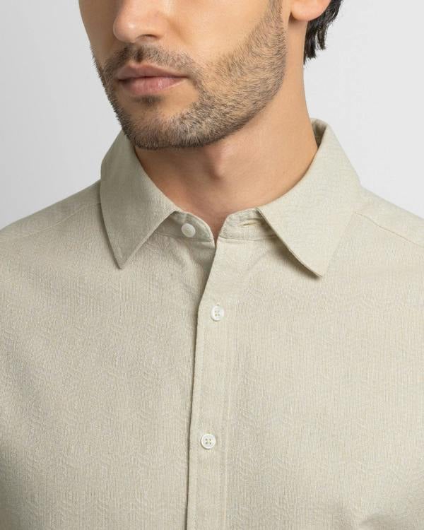Steel & Jelly Allgreave - Abstract Jacquard Long Sleeve Shirt