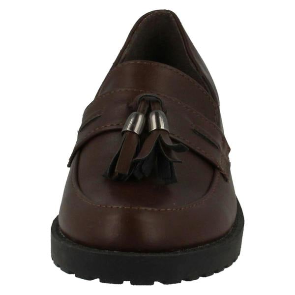 Spot On Girls Spot On Tassel Trim Loafer Flats