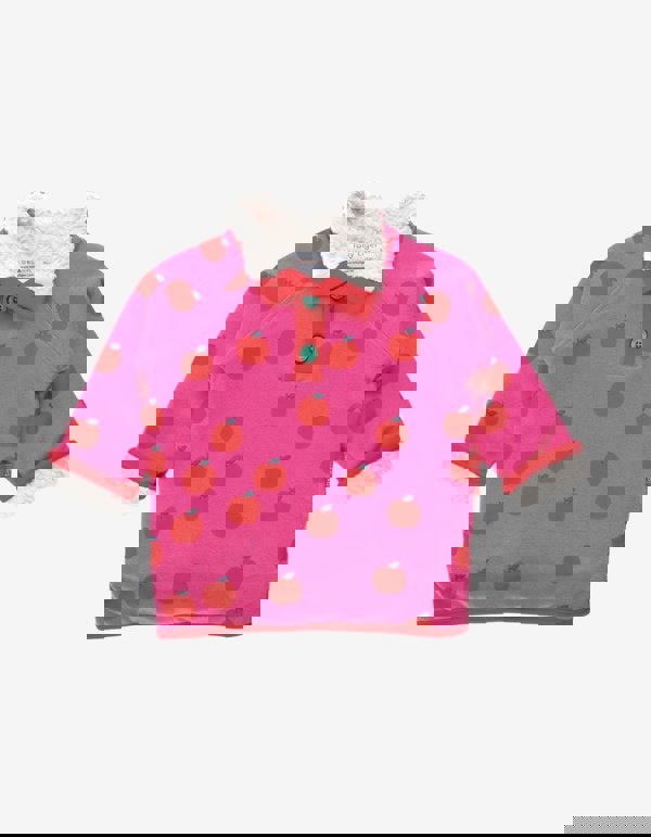 Organic Apple Print Fleece Sweatshirt - Toby Tiger UK Retail