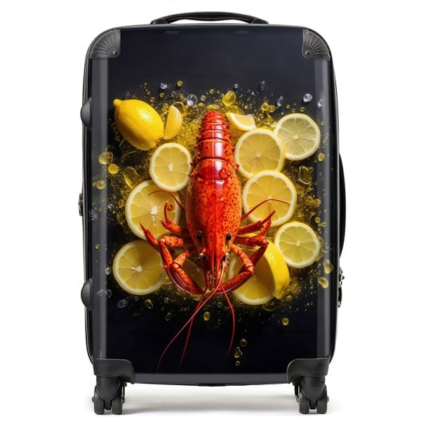 Warren Reed Lobster On Lemons Suitcase