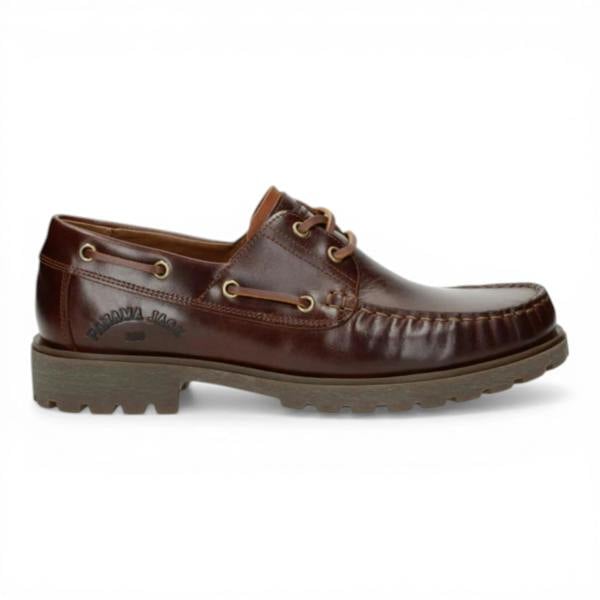 Boat C8 - Men's Waterproof Brown Leather Low-Cut Ankle Boots - Panama Jack - 1