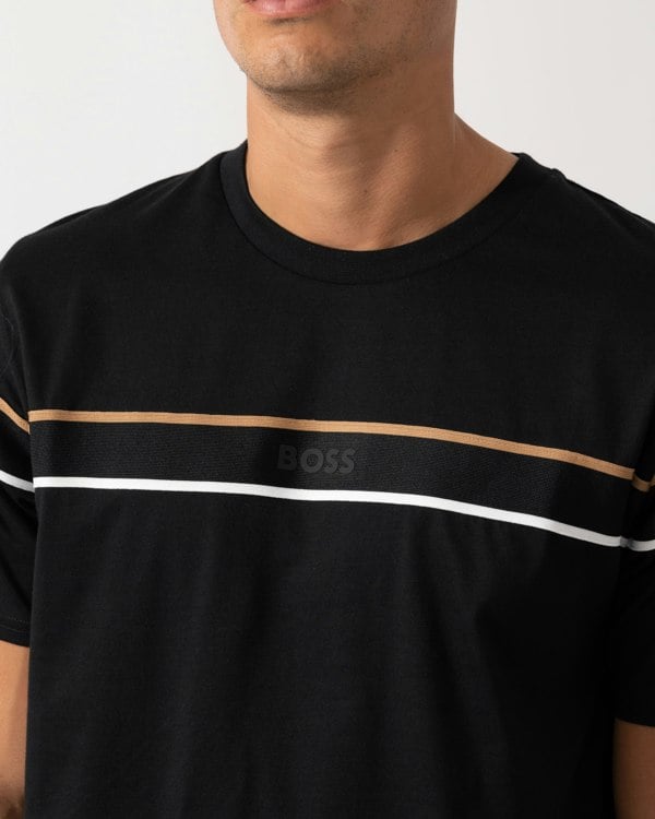 BOSS Orange Mens Iconic Loungewear T-Shirt 50545852 - Black 001