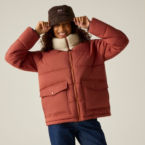 Regatta Womens/Ladies Kayana Padded Jacket - Brick/Light Vanilla