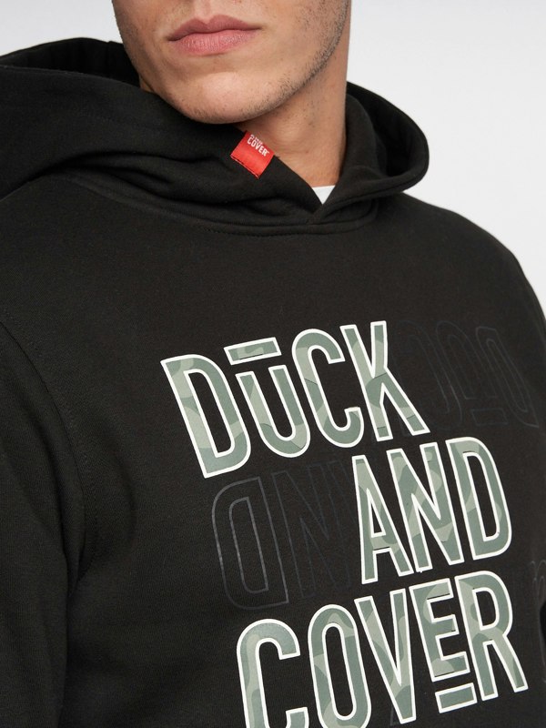 Duck and Cover Pecklar Hoodie - Black