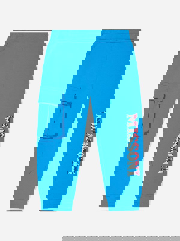 Missoni Boys Logo Joggers in Blue