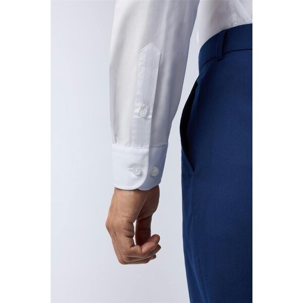 Limehaus Tailored Fit White Stretch Shirt