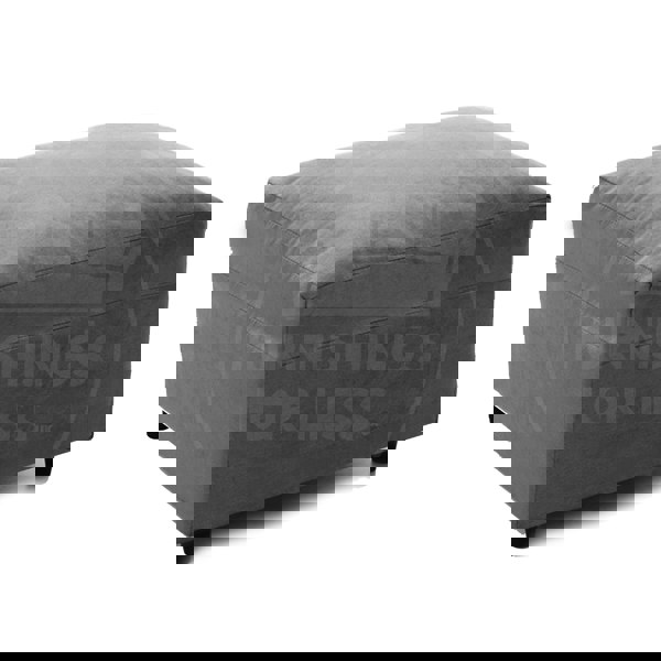 Furnishings For Less Casper Chenille Fabric Footstool