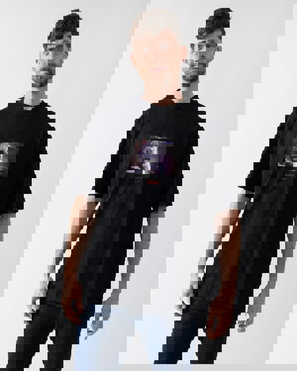 HUGO HUGO x Disney's The Nightmare Before Christmas Mens Oversized-Fit T-Shirt 