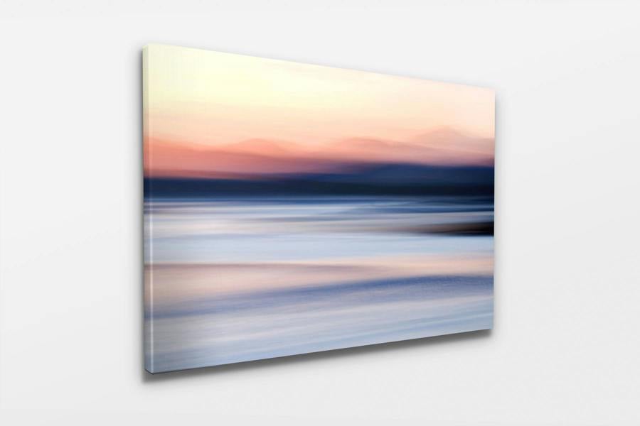 Contemporary landscape wall print in pastel tones