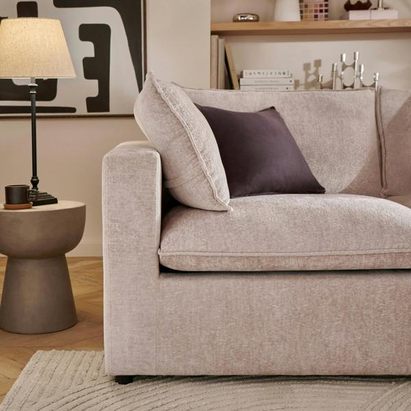 The Great Sofa Company Sloane Modular Chaise Sofa, Pearl