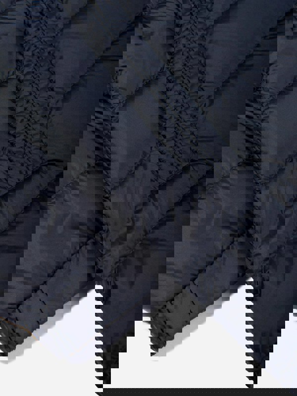 Moncler Enfant Girls Down Padded Meillon Long Parka in Navy