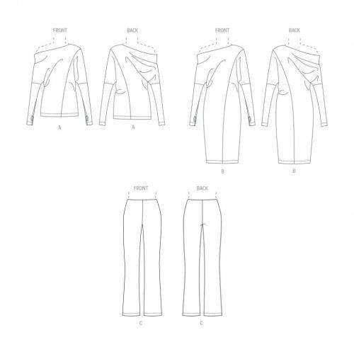 Vogue Sewing Pattern 1929, Dresses, Tops, Trousers for Women, B5 (8-10-12-14-16) - Easy
