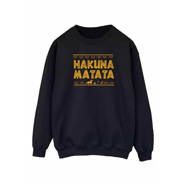 Disney Womens The Lion King Hakuna Matata Sweatshirt - Black