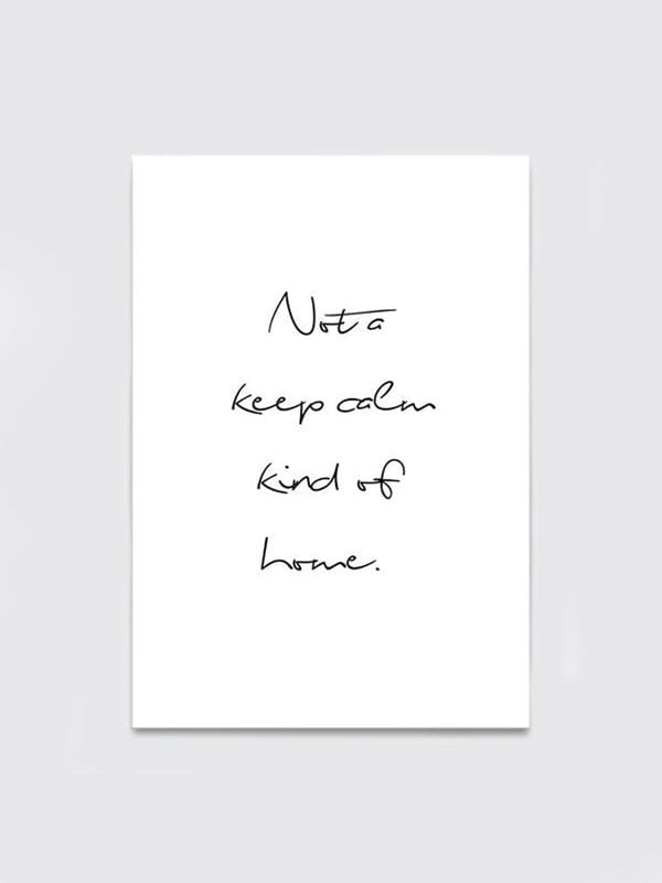 Keep Calm Wall Art Poster (A3) - Mina Print