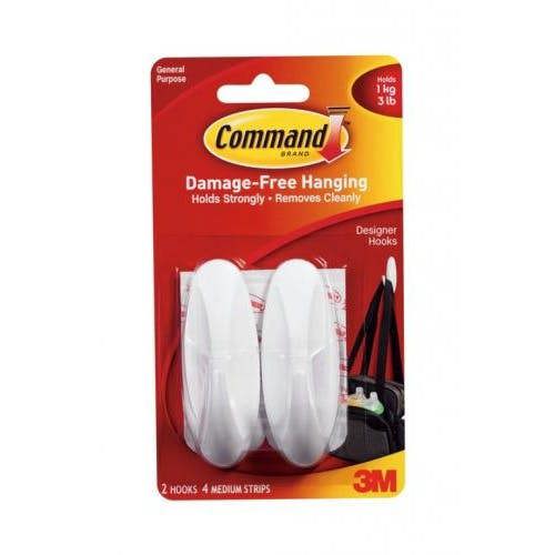 Command Designer Hook (Pack of 2) - White - 