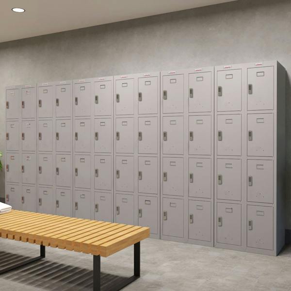 Phoenix Safe Phoenix PL 300D Series PL1433GGE 1 Column 4 Door Personal locker in Grey with Electronic Lock