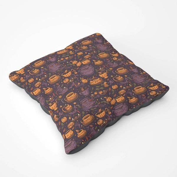 Warren Reed Wicked Witches Bubbling Cauldrons Floor Cushion