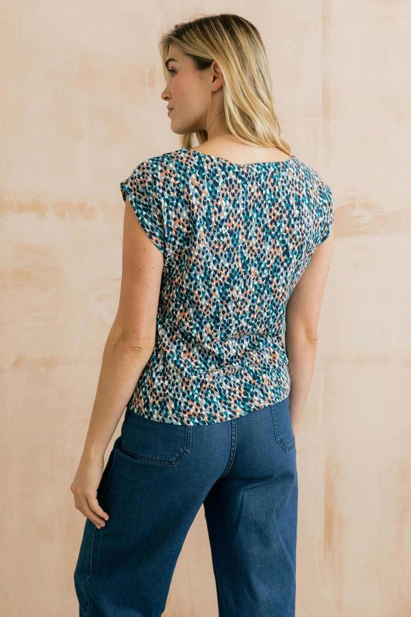 Lily & Me Sway Organic Cotton Jersey T-Shirt Restore Ocean