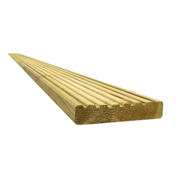 Snowdon Timber Treated Reject Decking Board (T) 27mm (W) 144mm (L) 3.6m