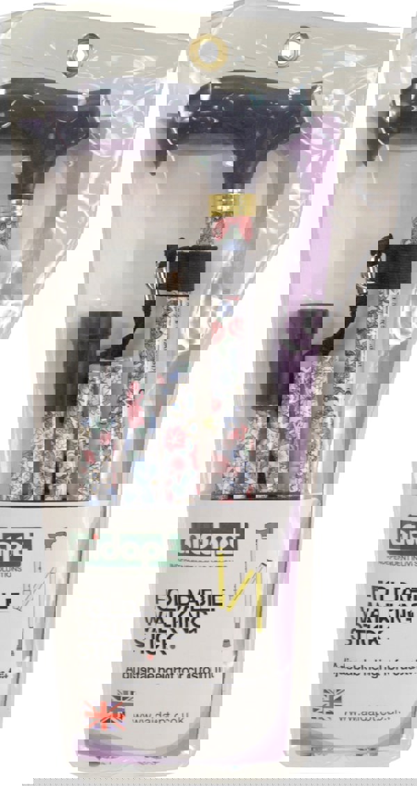 Aidapt Deluxe Folding Walking Cane Japanese White