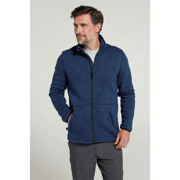 Mountain Warehouse Mens Idris III Full Zip Fleece Jacket - Navy