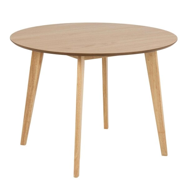 Wyld Haus Saffron Round Dining Table Natural Oak Veener