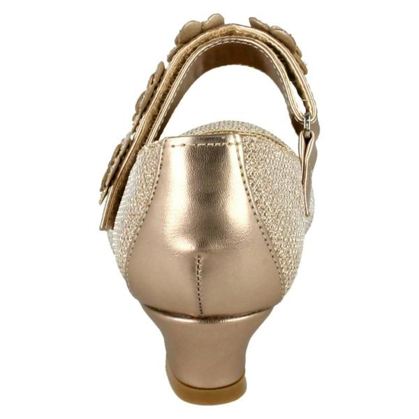 Spot On Girls Spot On Glittery Mid Heel Party Shoes