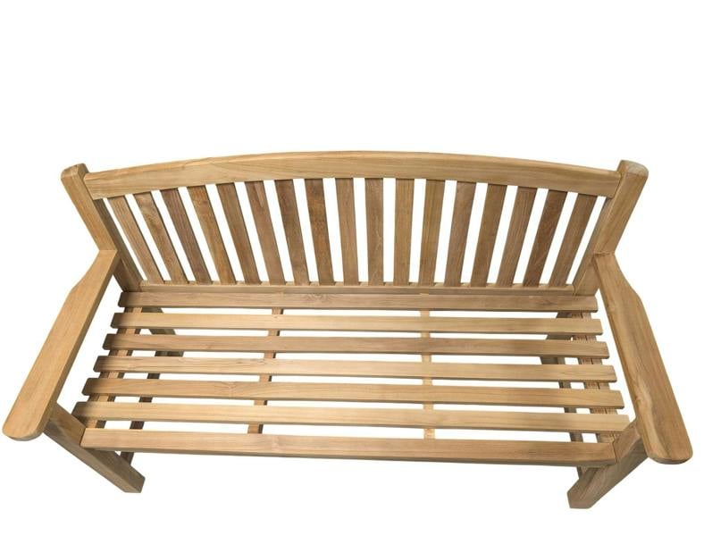 Memorials Direct Bowback Teak Memorial Bench – Engraved Directly Into the Wood