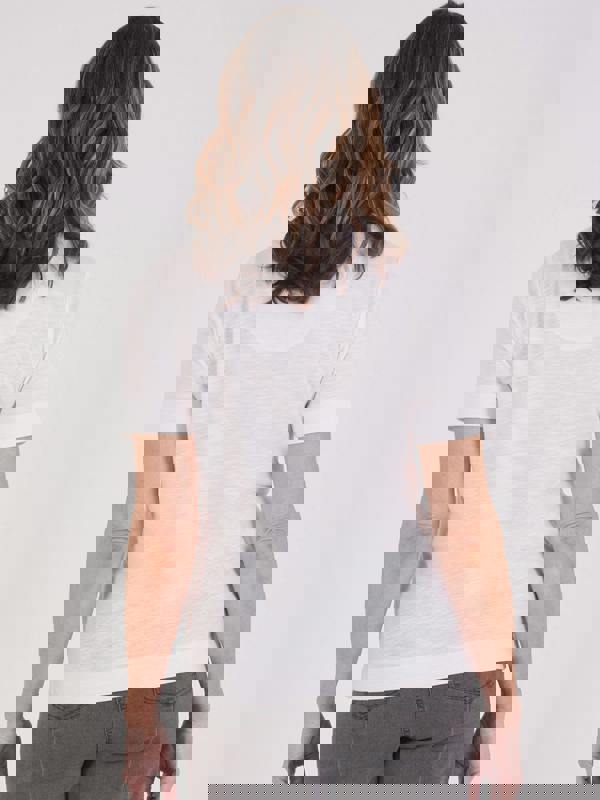 TIGI Embroiderd Neckline Top