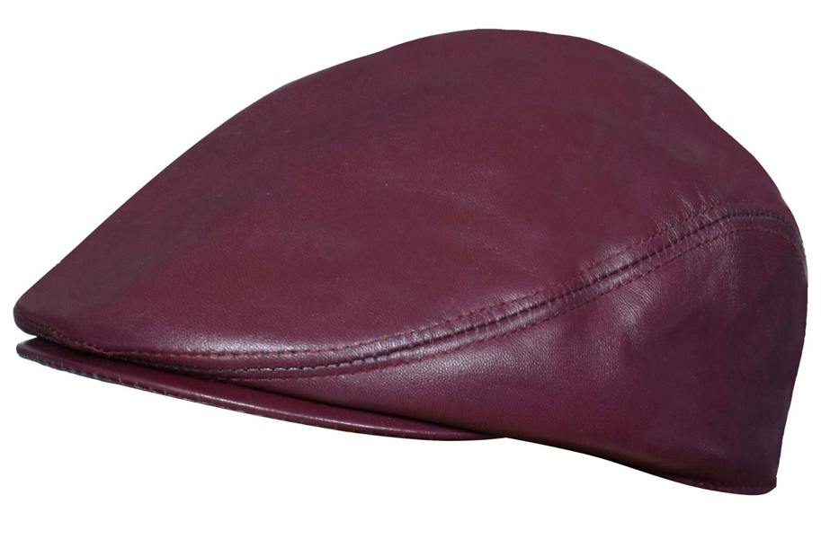 Infinity Leather Mens Leather Peaky Blinders Newsboy Flat Hat