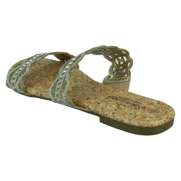 Savannah Ladies Savannah Diamante Open Toe Sandals F12000