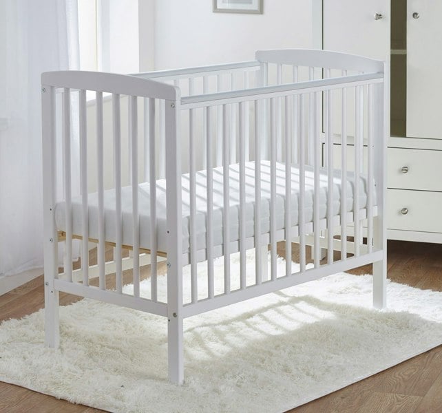 Kinder Valley Sydney Compact Cot White with Spring Mattress