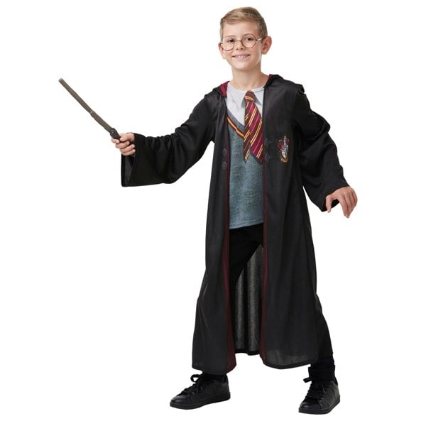 Harry Potter Childrens/Kids Deluxe Gryffindor Costume - Black/Grey/Maroon