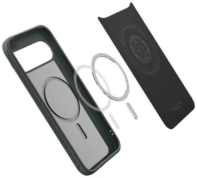 Spigen Liquid Air Case with Pixelsnap for Google Pixel 10 Pro XL 6.8" Abyss Green - ACS09719